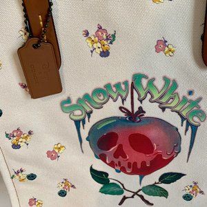 Disney X Coach Poison Apple Tote Dark Fairytale NWOT
